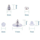 250 Pcs/Box Earnut Sets Earring Backs Earring Stoppers Ear Stud Findings Fo