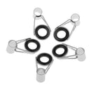 5 Pieces Durable Fishing Rod Guide Eye Rings Rod Building DIY Tip Repair Kit