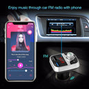 Bluetooth 5.0 Wireless Car FM Transmitter LCD MP3 Player USB Charger Car Kit