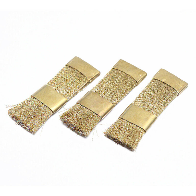 Cleaning Brush For Nail Drill Bits Golden Copper Wire Cleaner Nail Brush