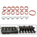 19Pcs 33mm O-Rings Car Swirl Flap Bungs + Manifold Gaskets For BMW E39 E46