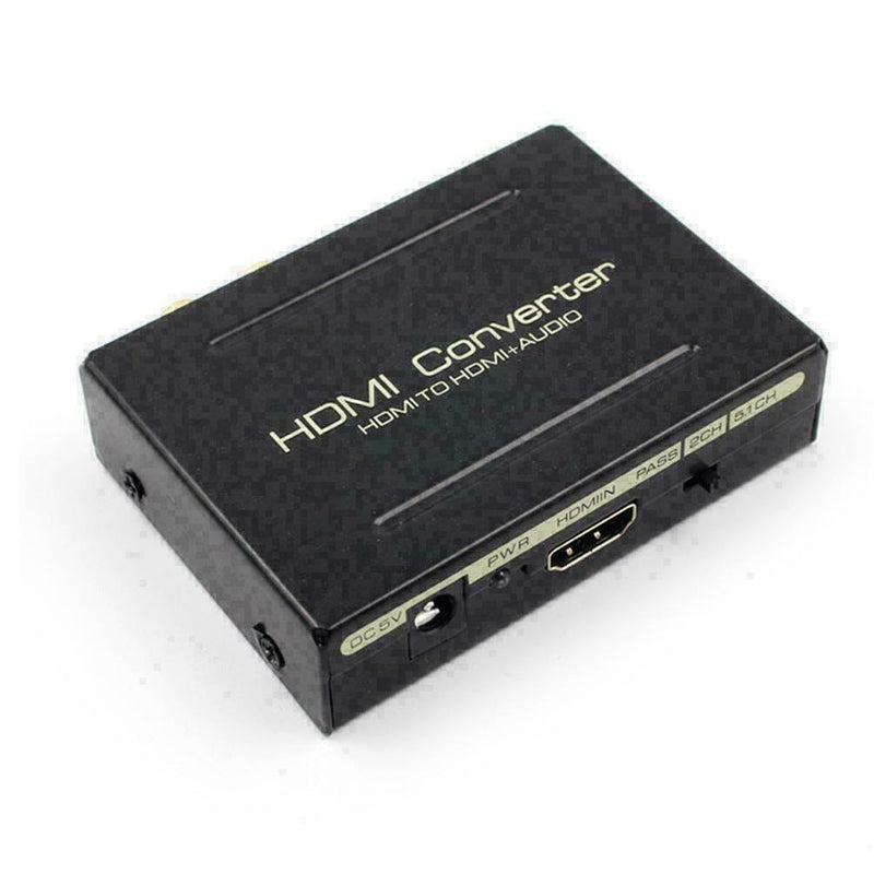1080P Audio Extractor Splitter HDMI & L/R Phono and optical H7V9 SPDIF/TOSL Z3Q6