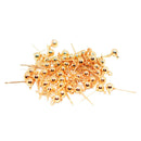 100pcs Ear Stud Stud Solid Ball Lot With Loop Earring