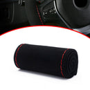 1 Set DIY Suede Car SUV Steering Wheel Cover Steering-wheel Hand Sewing Soft