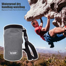 Climbing Chalk Bag Non-slip Adjustable Magnesium Powder Storage Pouch Grey