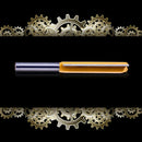 1/4x3/8x50 Long Straight Router Bit 2 Flute 1/4'' Shank Woodworking Cutter