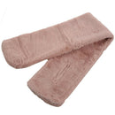 Women's Faux Rabbit Fur Scarf Autumn Winter Scarves Pink