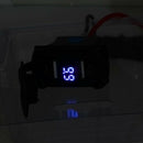 5V 4.2A Car Dual USB Charger Socket LED Voltmeter Adapter Power Outlet Blue