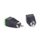 10 Pieces Speaker RCA Wire to AV Phono Male RCA Cable Connector Jack Adapter