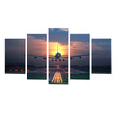 5Pcs Wall Painting Canvas Prints Modern Art Decoration Home DecorÃ¯Â¼Å’Plane