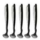 4pcs Soft Silicone Baits Artificial Lifelike Worm Lures T Tail Fishing Baits