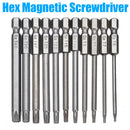 11pcs 75mm Magnetic S2 Security 1/4'' Hex Torx Head Screwdriver Bits Drill Set
