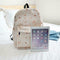 Women Backpack Canvas Preppy Large School Travel Printing Bags for Students