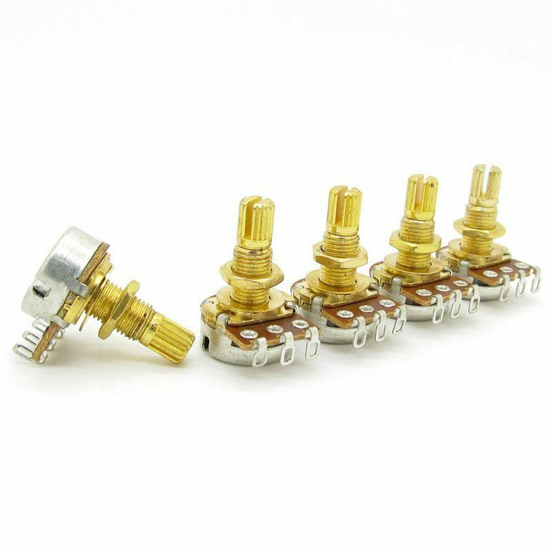 Guitar Potentiometer Audio Volume&Tone Pots Switch Control A500k Split Shaf