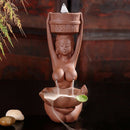 Purple Clay Backflow Incense Burner Sandalwood Ceramic Censer Tea Decoratio
