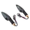 2x Universal Motorcycle Amber LED Turn Signal Indicator Blinker Light Lamp