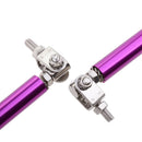 Pair 20cm Adjustable Car Front Bumper Lip Splitter Rod Strut Tie Bar Purple
