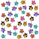 50Pcs Cartoon Owl Animal Wood Sewing Buttons 2 Holes For Kids