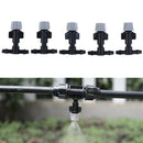 5x Adjustable Misting Nozzle with Tee Joint for Watering Irrigation Sprinkl3 Gw