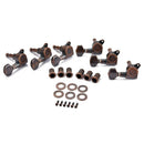 6R Small Square Head Tuning Pegs Tuners Machine Head with Buttons Keys Set