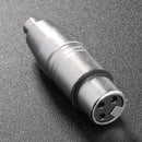 3-Pin XLR Female to RCA Female Jack Audio Cable Microphone Mic AV Video Adapter