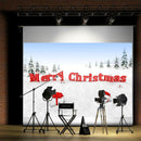 Merry Christmas Photography Background Cloth Backdrop Photographic Prop Decor