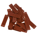 20pcs Retro Brown Leather Handmade Label Tags DIY Sew Craft Patches Style 5