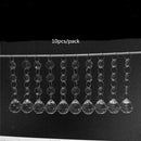 10pcs Christmas Drops Festival Party Xmas Tree Hanging Crystal Pendant Decor