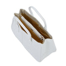 Fashion Woman Ladies Class PU Leather Satchels Tote Purse Bag Handbag - whi
