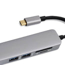 HDMI Dock Type C Hub Adapter 2 USB 3.0 Card Readers For