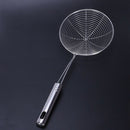 Home Wall Grip Stainless Steel Spiral Net Strainer Ladle 17.5cm