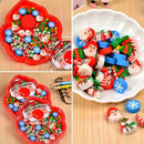30PCS Creative Christmas Rubber eraser stationery Cartoon  for school students