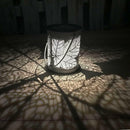 Metal Rattan Outdoor Solar Hanging LED Light Garden Yard Decoration Lamp SN9F