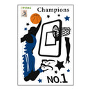 Basketball Man Wall Stickers,Adhesive Art Decals,For Kids Room Birthday Gift