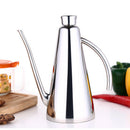 1X(304 Stainless Steel Oil Pot Dustproof Insect Proof Leak Proof Cover Long