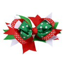 Christmas Baby Hair Bows Ornaments Bowknot Hairpin Headdress (004) T4G8