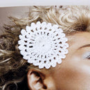 50x Handmade 2.2" Crochet Flower Appliques for Sewing Trim Craft Hat Bag DIY