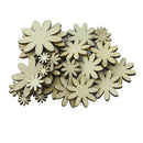 150x Mixed Wooden Shape Craft Wood Embellishments DIY Scrapbooking Art Craft