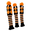 3Pcs Golf Club Head Covers, fit for Driver Wood(460cc), Fairway Wood,