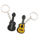 2pcs Classical Guitar Keychain Music Keyring for Musician Music Lover Gift
