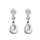 Water Drop Crystal Earrings Fashion Elegant Pendant Dangles Women Jewelry