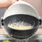Magic Rotate Vegetable Cutter with Drain Basket Multi-Functional Kitchen Ve C2F4