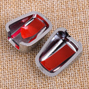 2Pcs Car Front Wiper Water Spray Nozzle Cover Trim Fit For Dodge Caliber 2007-12