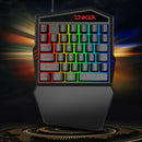 K99 USB Wired One Handed Gaming Keyboard RGB Backlit Keypad for PUBG Mobile