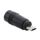 5x DC Power Micro USB 5 Pin Male to 5.5x2.1mm Female Charging Adapter