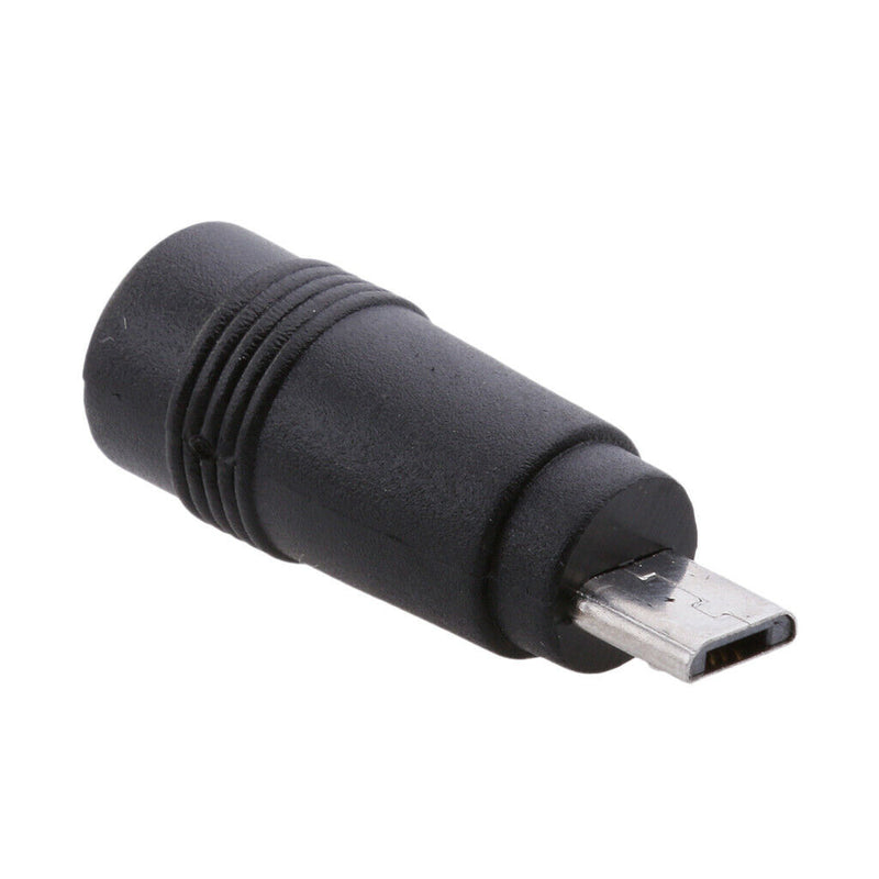 5x DC Power Micro USB 5 Pin Male to 5.5x2.1mm Female Charging Adapter