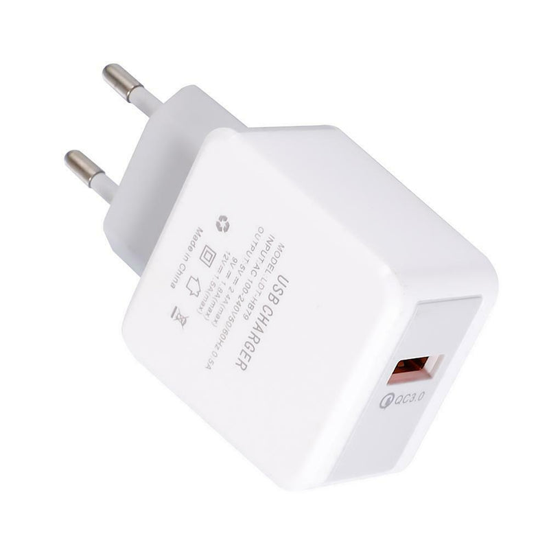 Q1 Portable Chargers Single USB Travel Mobile Phone QC3.0 Fast Charging Charger