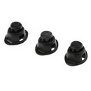 50Pcs/Lot Black Plastic Toggles Spring Stop Drawstring Rope Cord Locks Ends