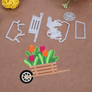 6pcs/Set DIY Car Flowers Metal Cutting Dies for Scrapbook Embossing Stencil
