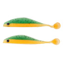 2pcs Soft Silicone Bait Artificial Simulation Worm Lure T Tail Lifelike Bait